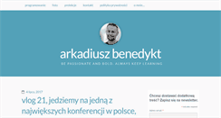 Desktop Screenshot of benedykt.net