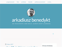 Tablet Screenshot of benedykt.net